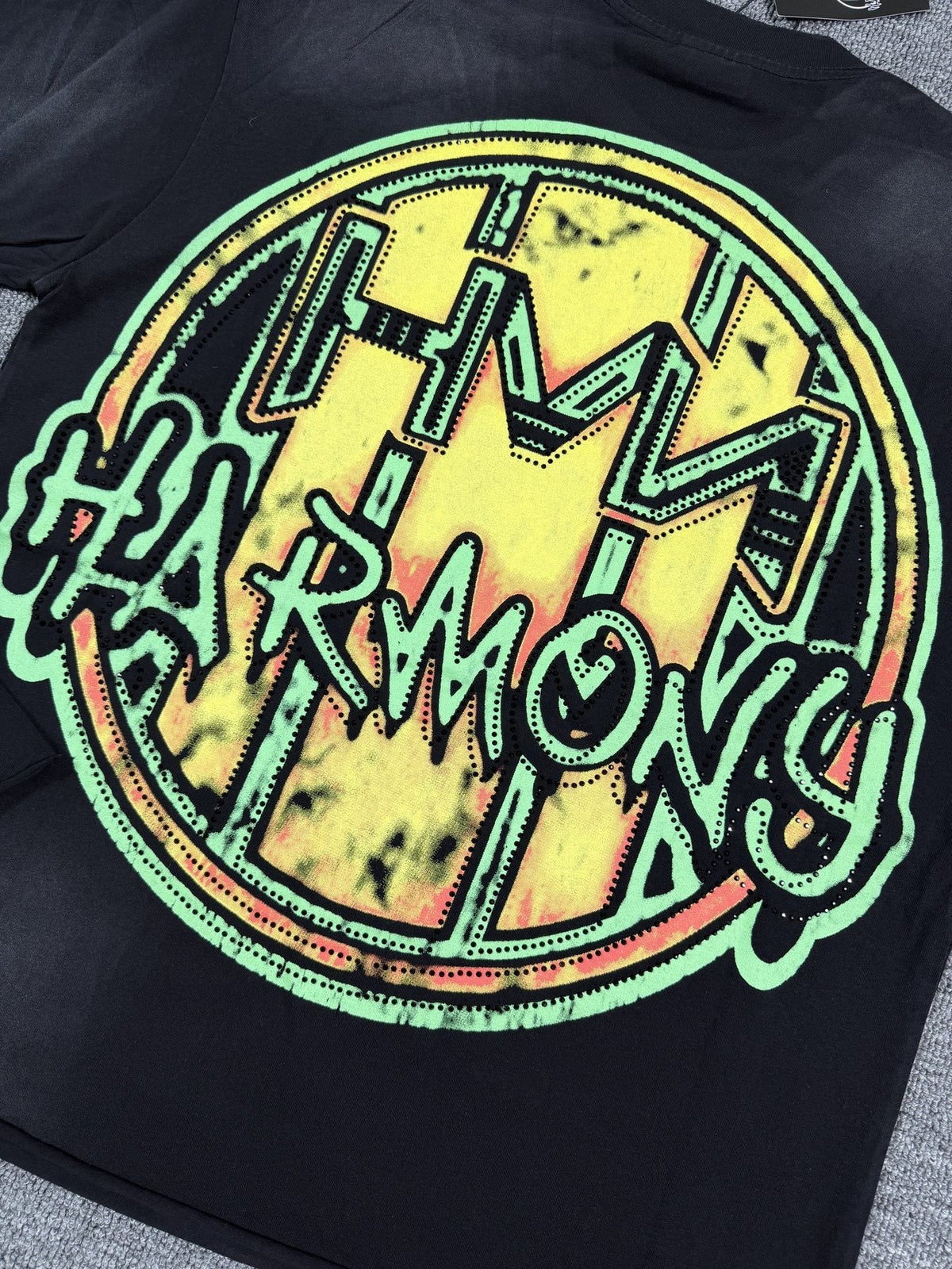 HARMONY New Age Black Front & Back Graphic T-Shirt