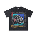 VALE USA Bulldog Graphic Washed Black T-Shirt