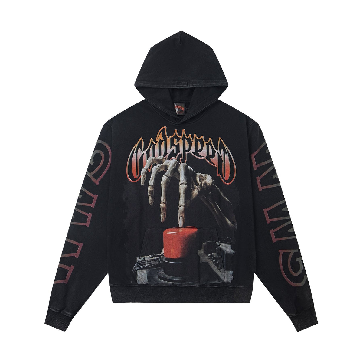 Godspeed Skeleton Hand Graphic Hoodie