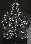 BAPE Shark Full-Zip Camo Hoodie