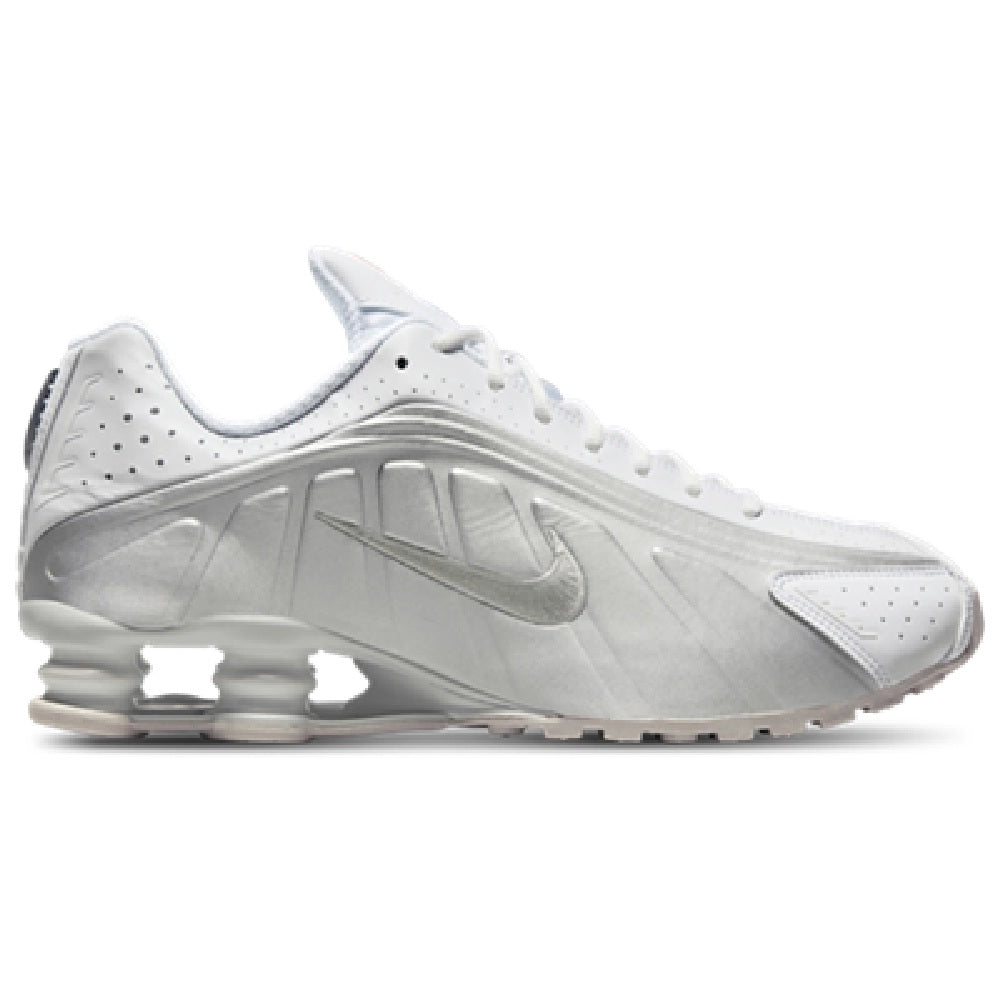 Women's Nike SHOX R4 White/White-Metallic Silver (AR3565 101)