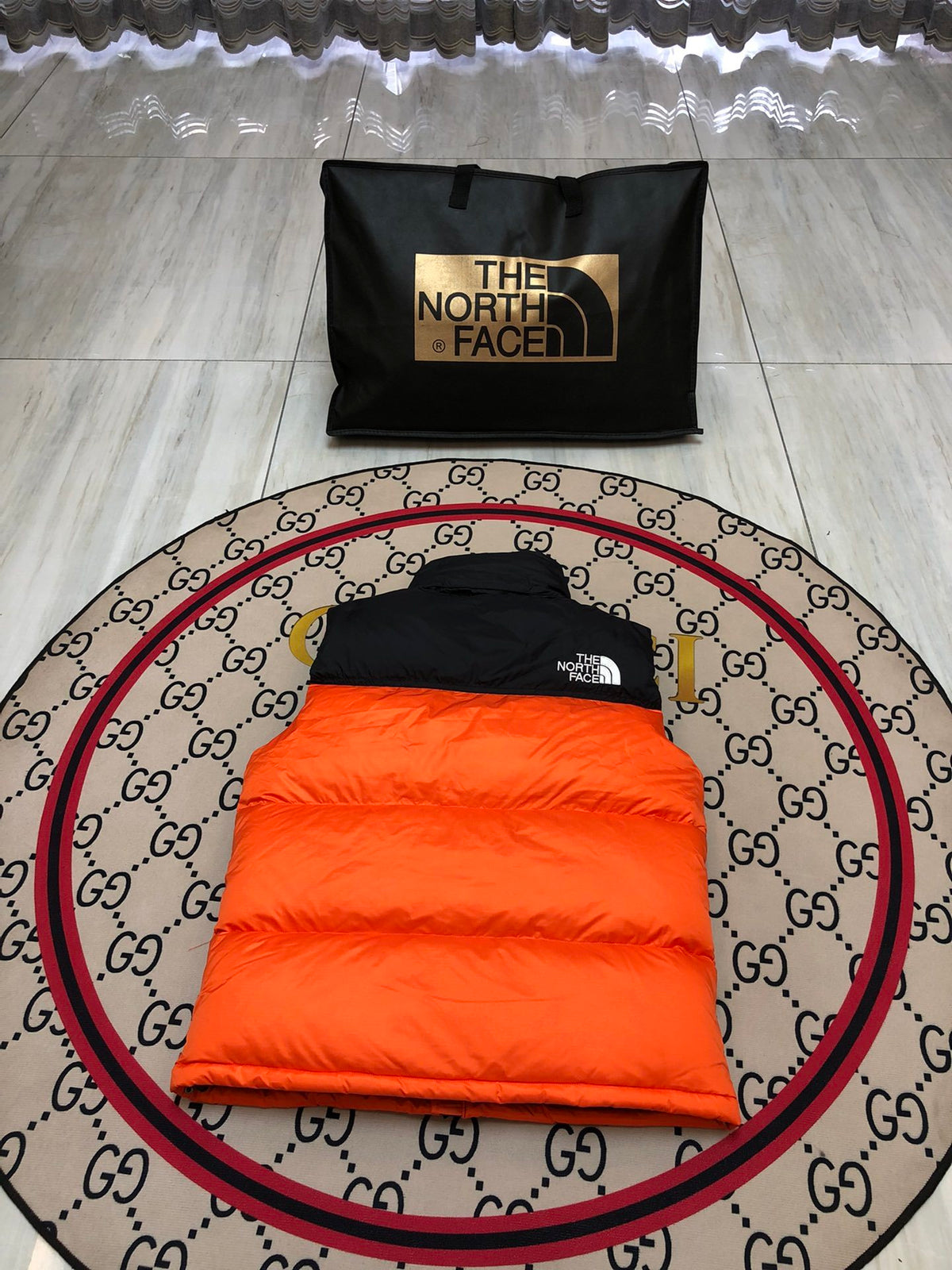 The North Face 1996 Retro Nuptse Down Vest — Yellow & Orange