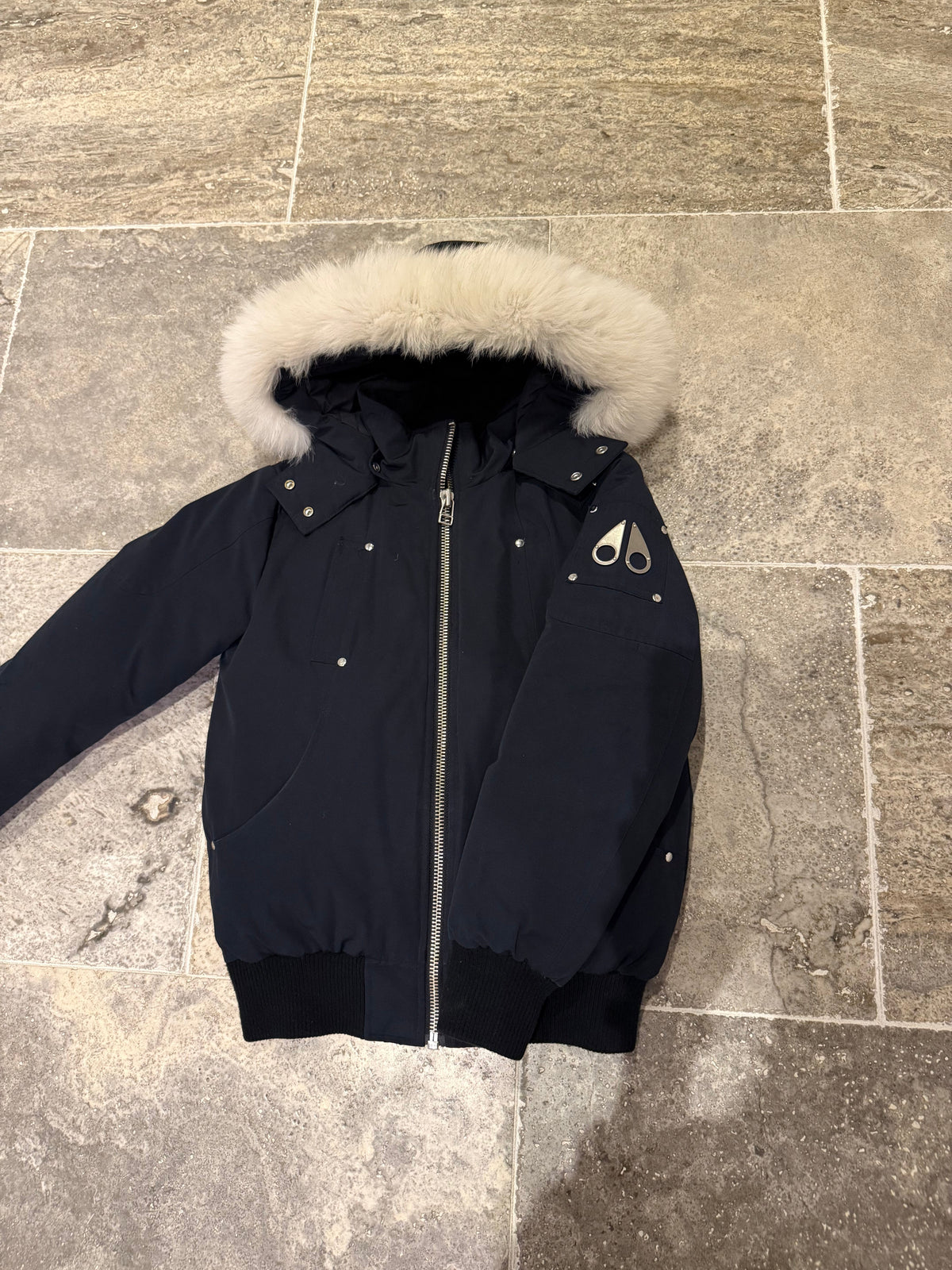Moose Knuckles Kids Original Shearling Bomber Jacket