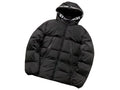 Moncler Logo Hood Hooded Down Jacket — Black