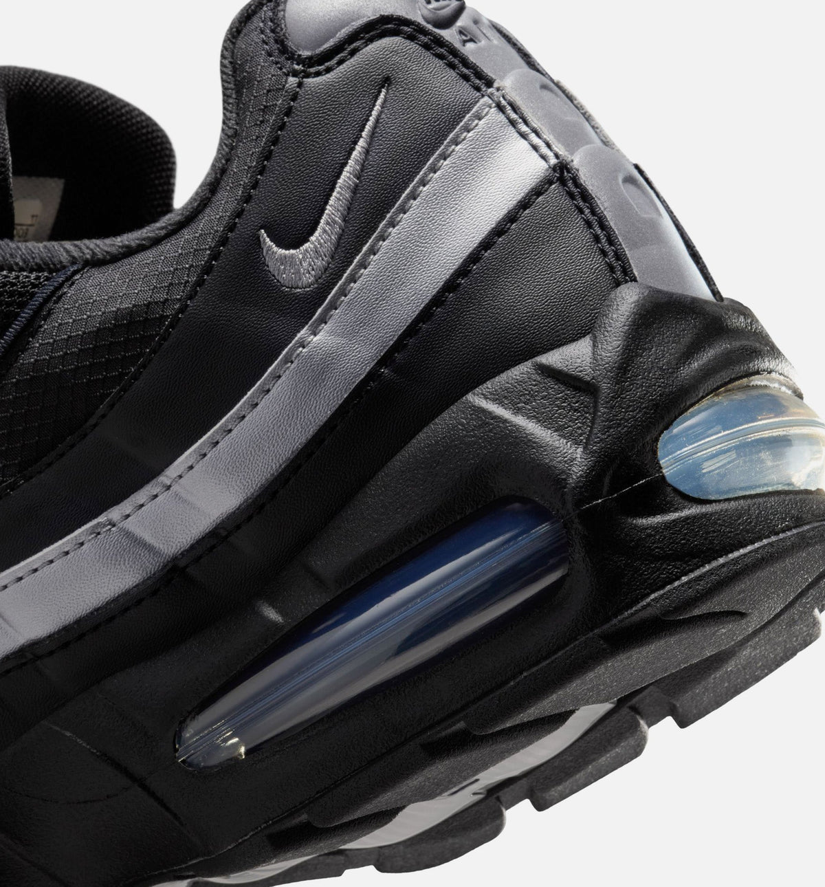 Air Max 95 Big Bubble OG Reflective Accents Men's Lifestyle Shoe – Black/White/Metallic Silver