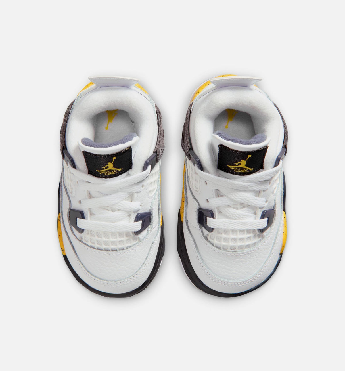 Air Jordan 4 Retro Rare Air Tour Yellow Infant/Toddler Lifestyle Shoe - White/Dark Blue Grey/Black/Tour Yellow