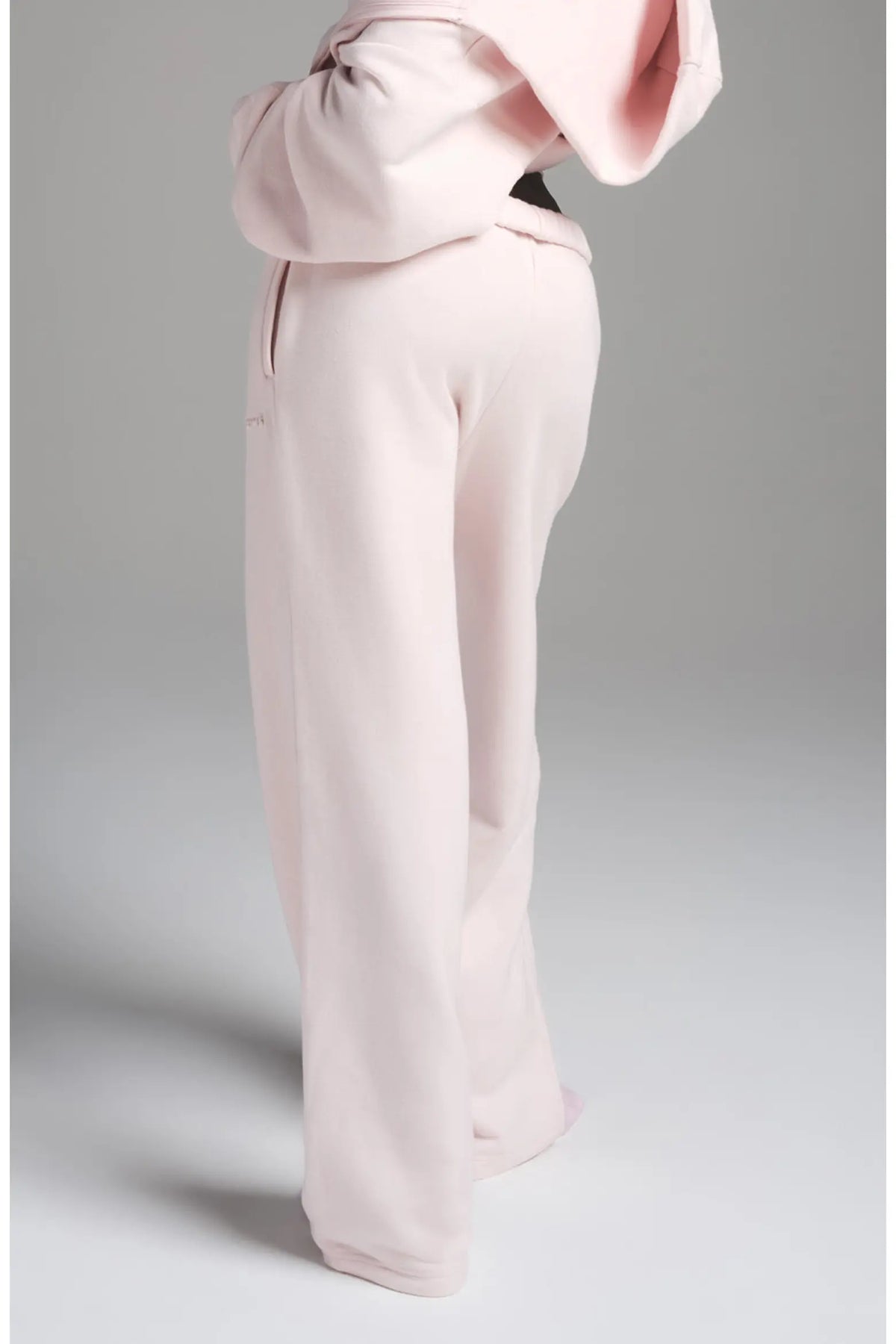 SKIMS Cotton Fleece Classic Straight Leg Pant Barely Pink