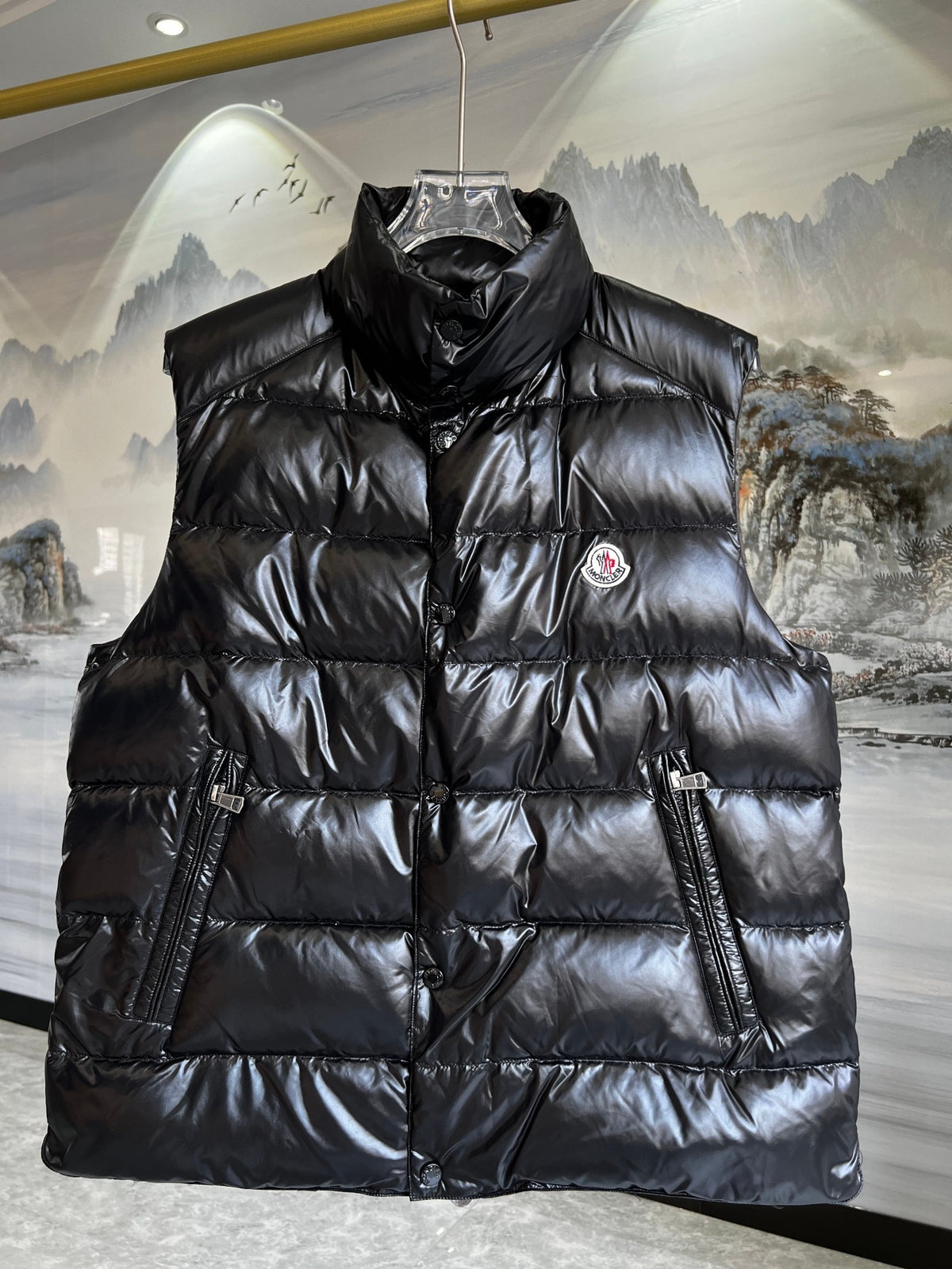 Moncler Lacquered Down Vest (Unisex)