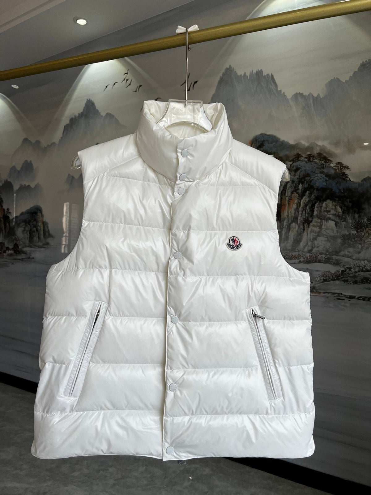 Moncler Lacquered Down Vest (Unisex)