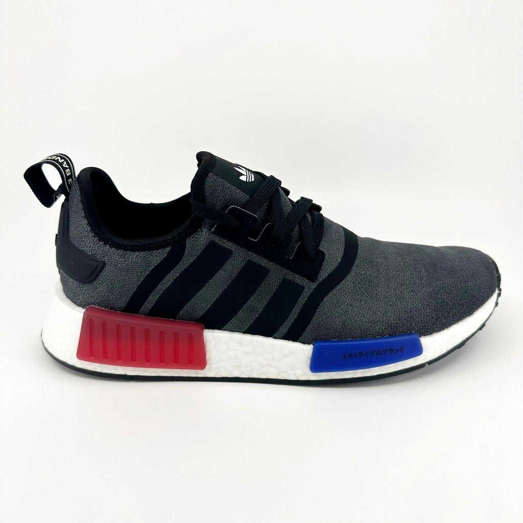 Adidas Originals NMD R1 Core Black Blue Red Mens Running Sneakers HQ4452