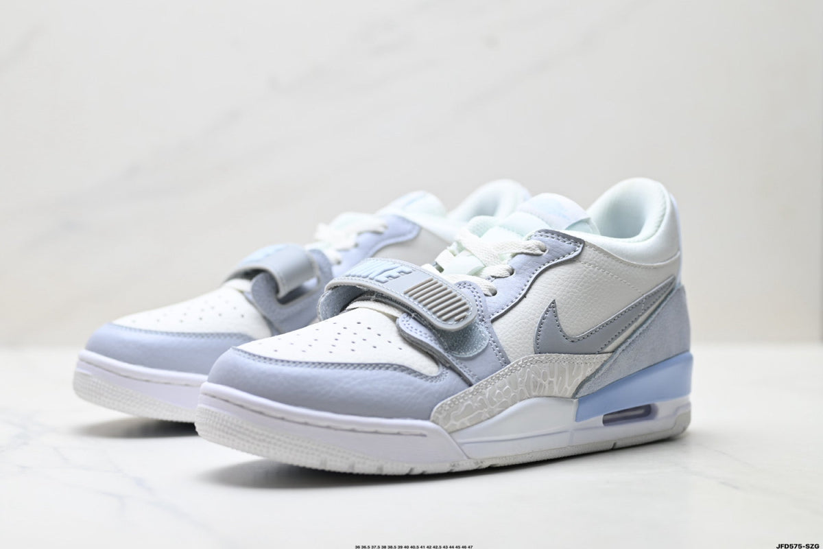 Jordan Legacy 312 Low White Wolf Grey Ice Blue Sneakers