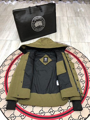 Canada Goose Hooded Down Jacket – Military Olive (Unisex)