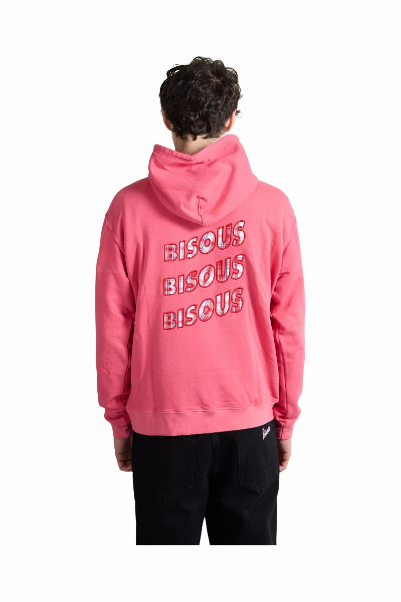 BISOUS SKATEBOARDS SONICS APPLICATION HOODIE Pink