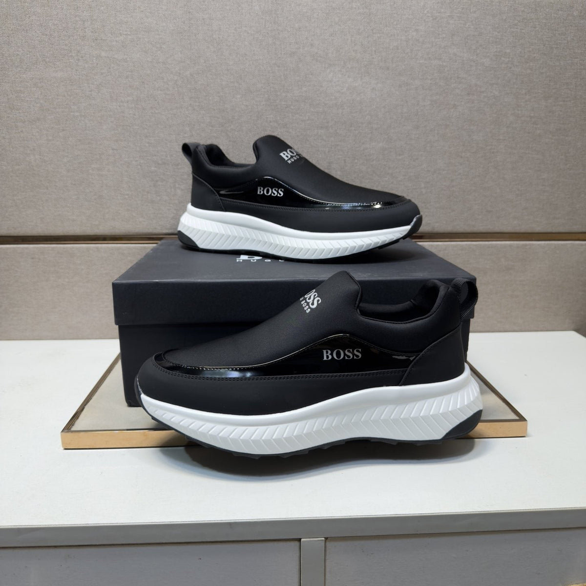 Hugo Boss Black Slip-On Shoes