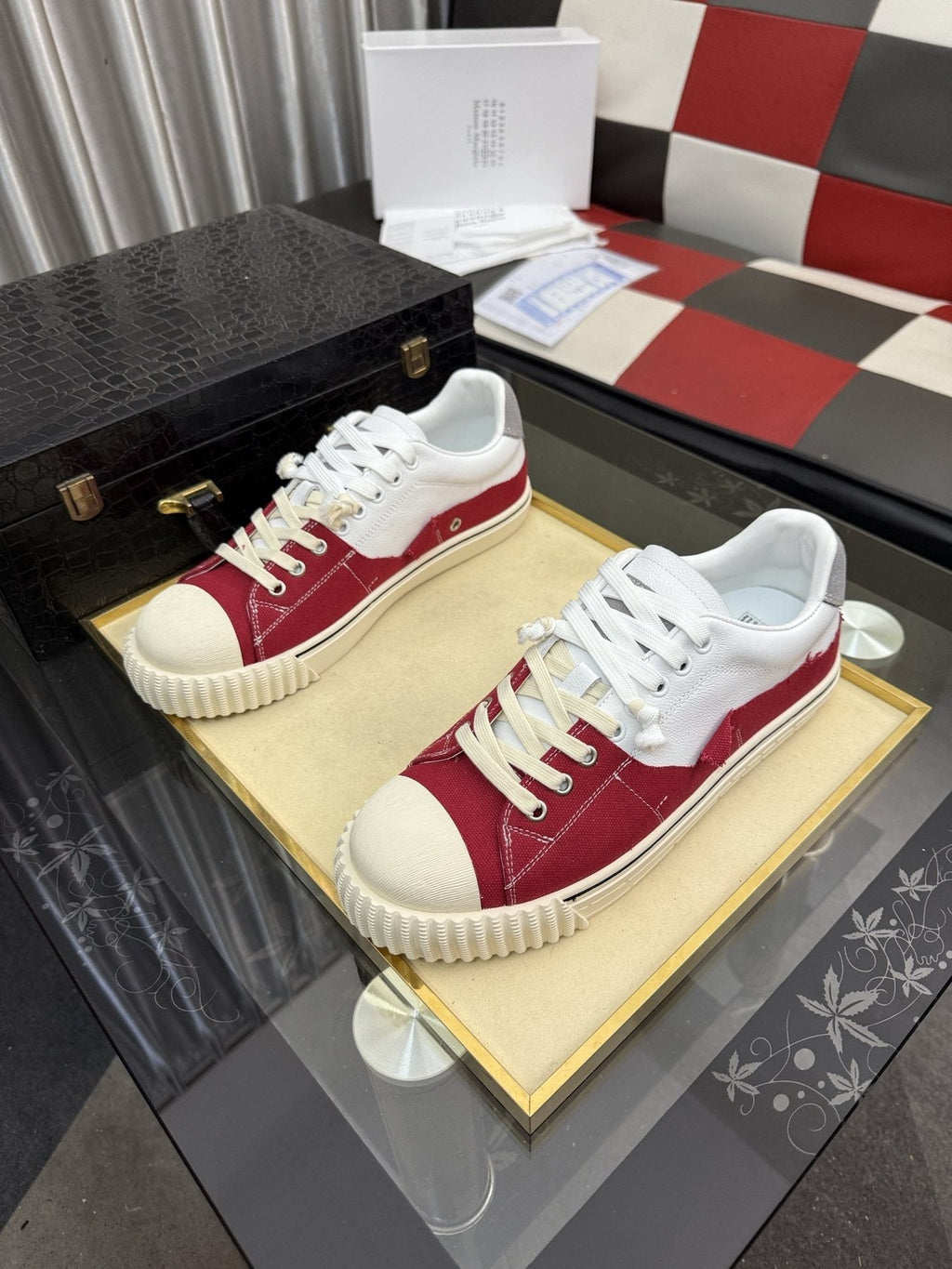 Maison Margiela Paneled Low-Top Sneakers