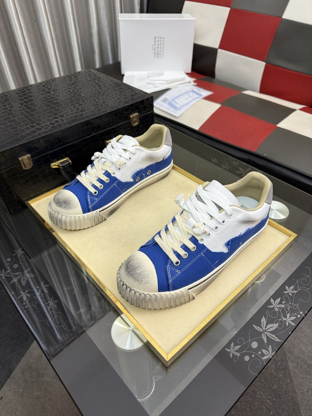 Maison Margiela Paneled Low-Top Sneakers