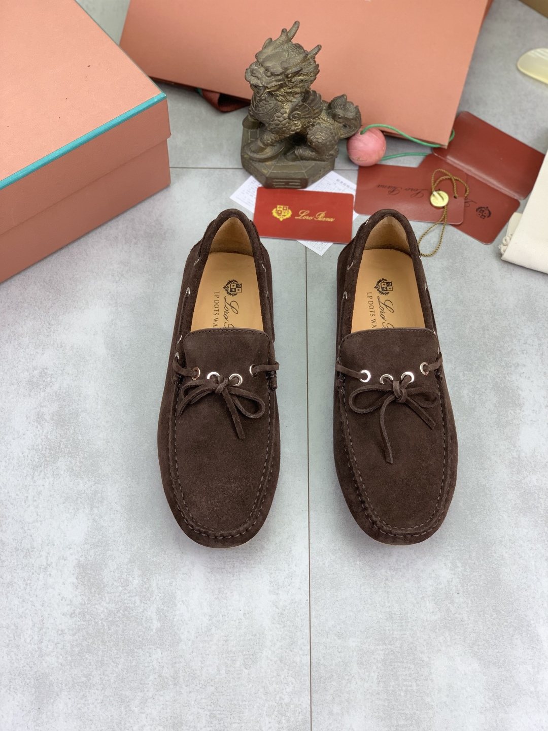Loro Piana Suede Driving Shoes