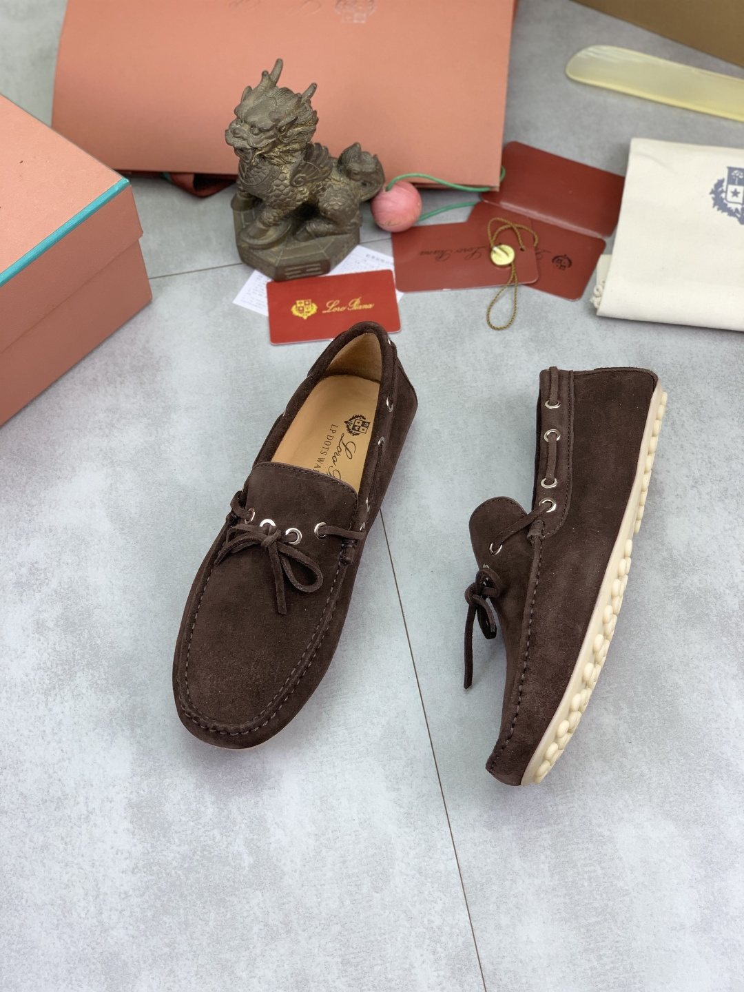 Loro Piana Suede Driving Shoes