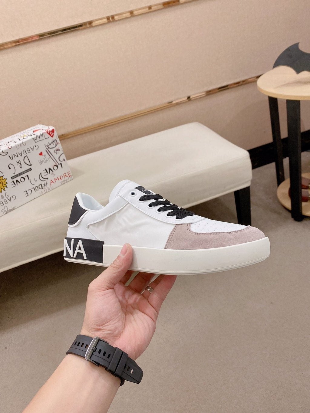 Dolce & Gabbana Contrast Low-Top Sneakers