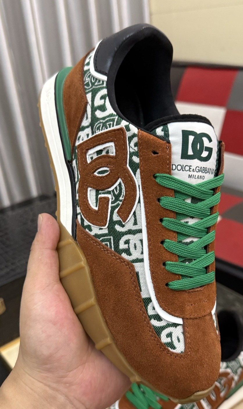 Dolce & Gabbana Patterned Low-Top Sneakers