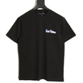 Louis Vuitton Blue-and-White Graffiti Logo T-Shirt - Black