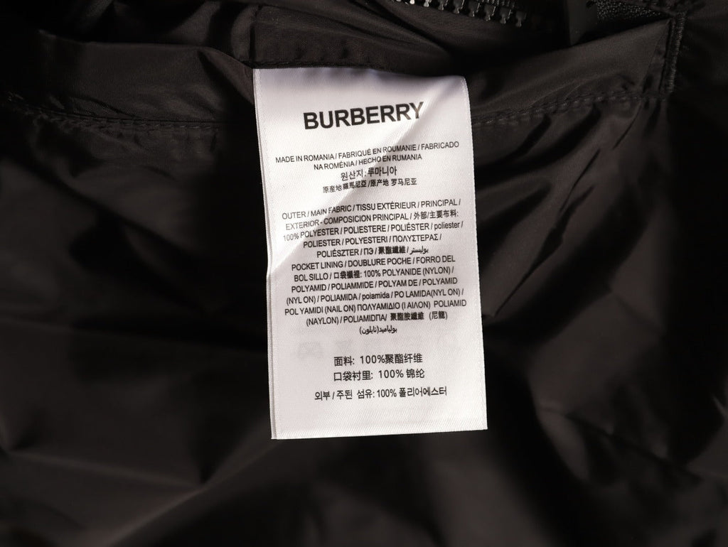 Burberry Check-Trim Hooded Zip-Up Jacket - Dark Brown