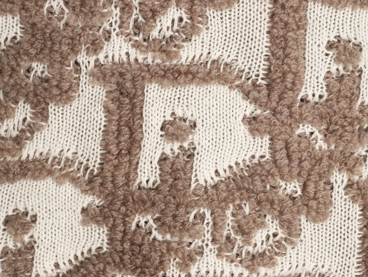 Dior CD Oblique Pattern Zip-Front Knit Cardigan - Beige